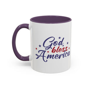 Patriotic Coffee Mug - God Bless America Design