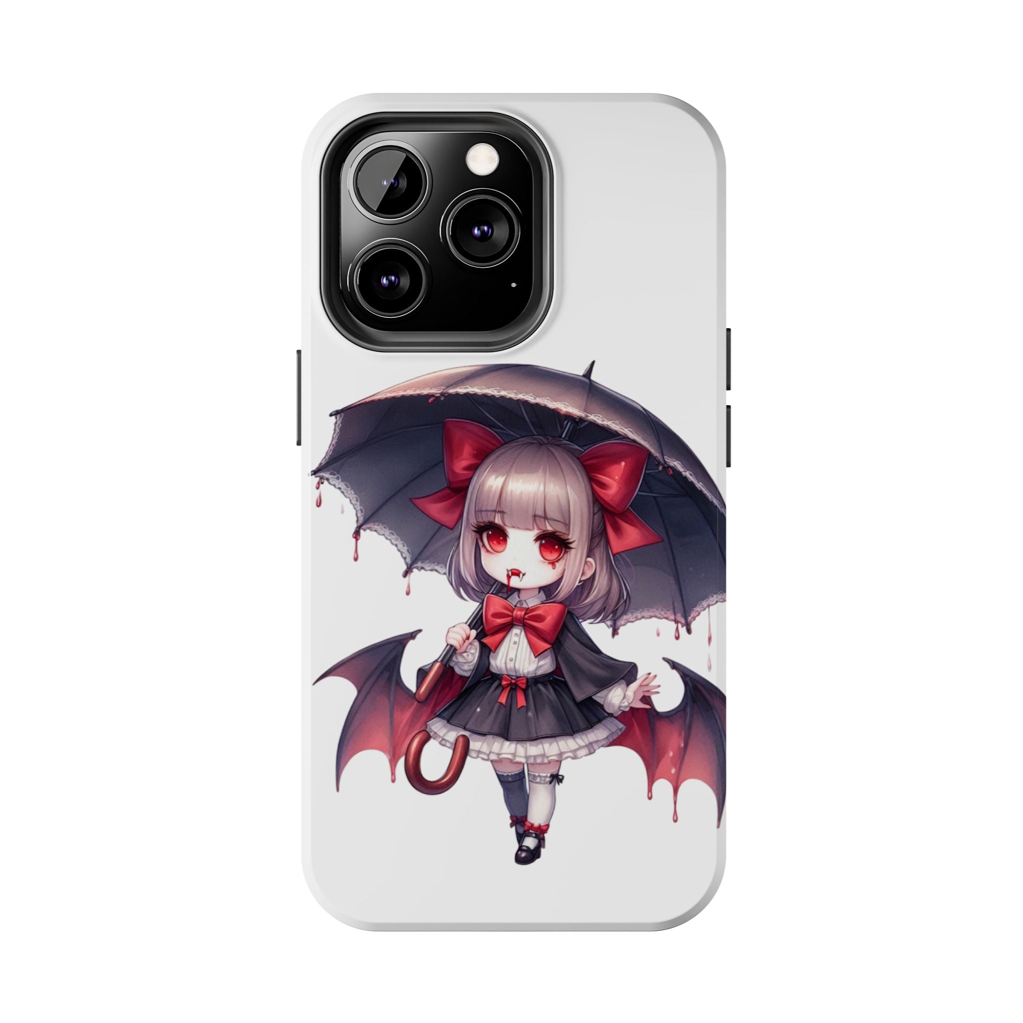 vampire girl horror art Tough Phone Cases