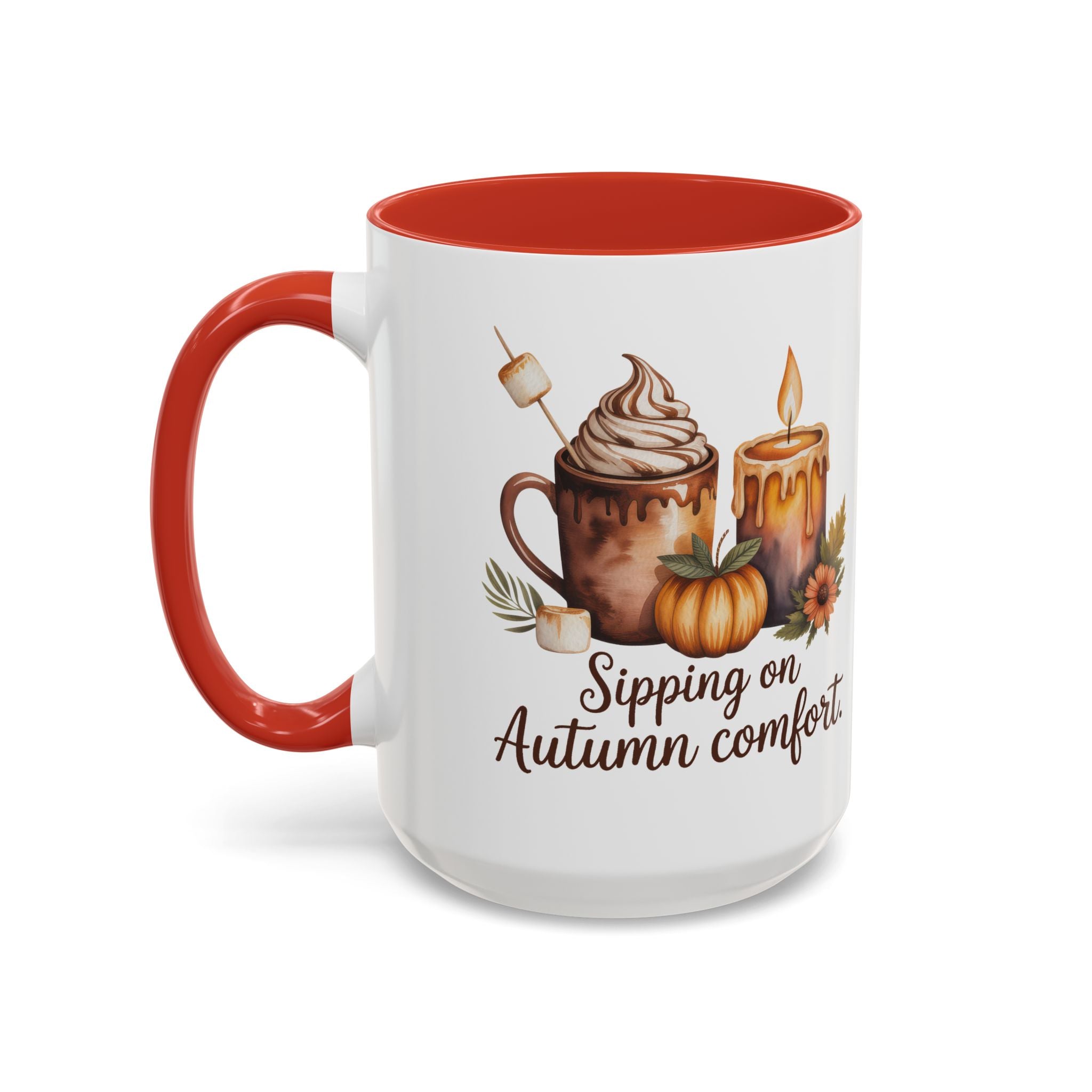 Autumn Comfort Coffee Mug - Sipping on Cozy Vibes nature lovers cup