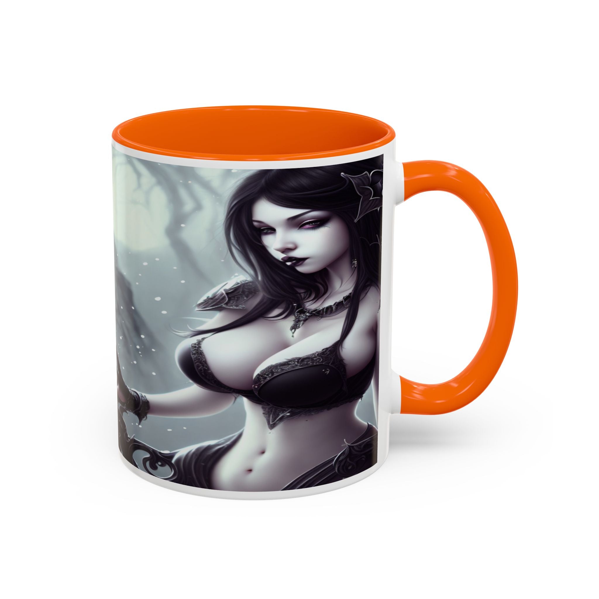 sexy busty woman Gothic Fantasy Coffee Mug – 11oz & 15oz Sculpted Design horror art