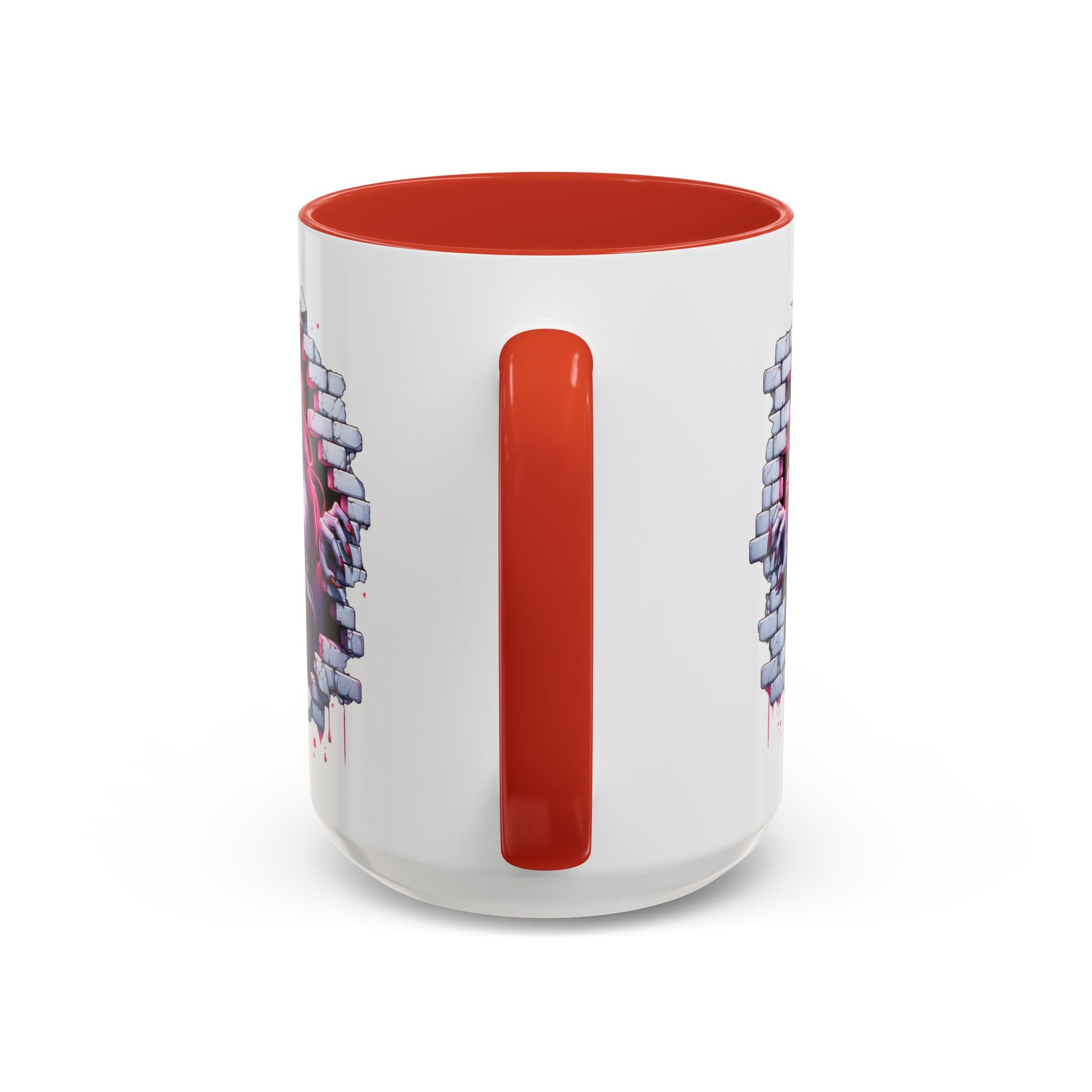 Vampire Wall Art Coffee Mug - Gothic,  Perfect Gift for Halloween, Unique Art Mug, Monster Mug, Fantasy Drinkware