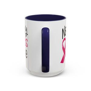 Inspirational Coffee Mug for Support - 'Nobody Fights Alone' | Breast Cancer Awareness Gift, Motivational Mug, Friendship Gift, Self-Care