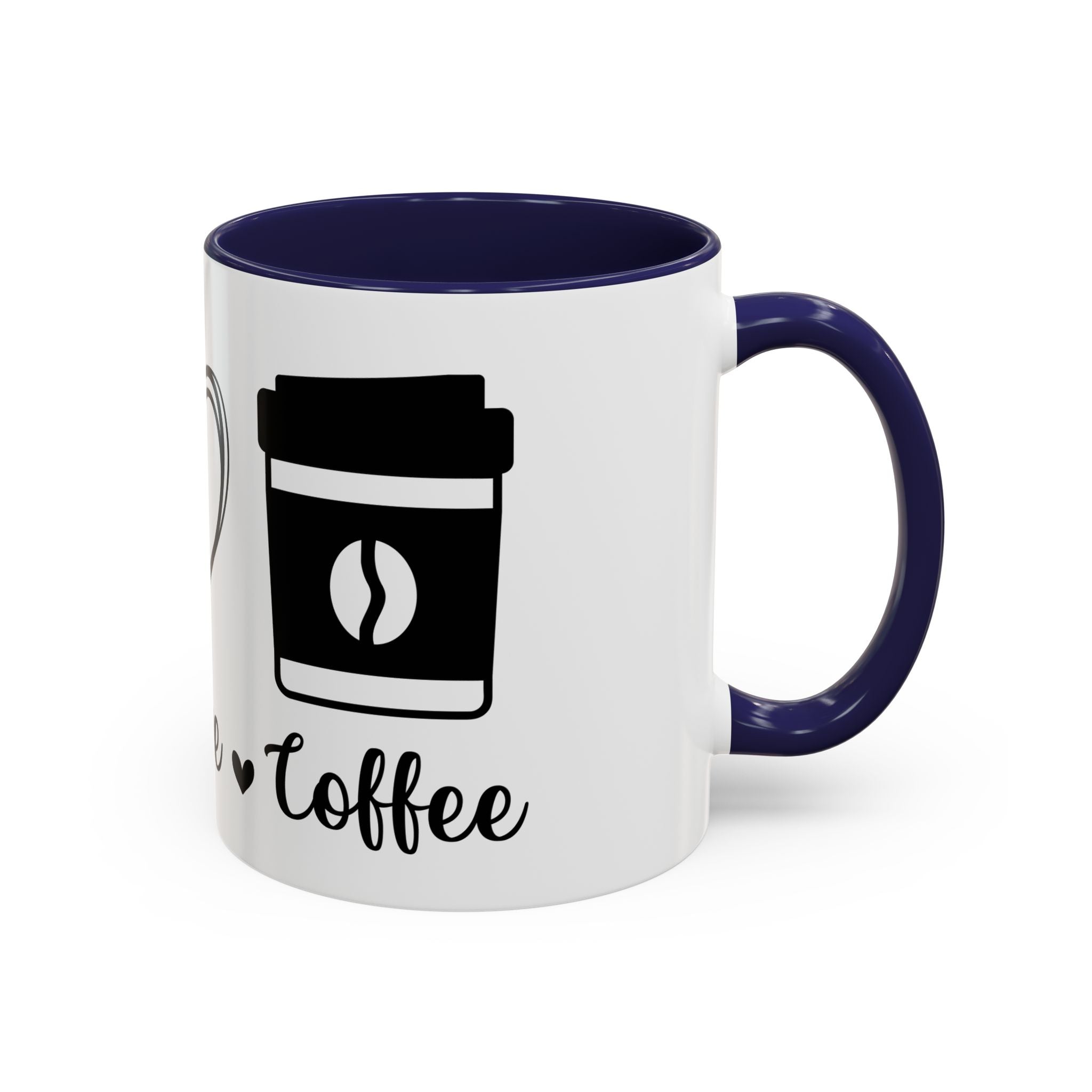 peace love coffee Accent Coffee Mug (11, 15oz)