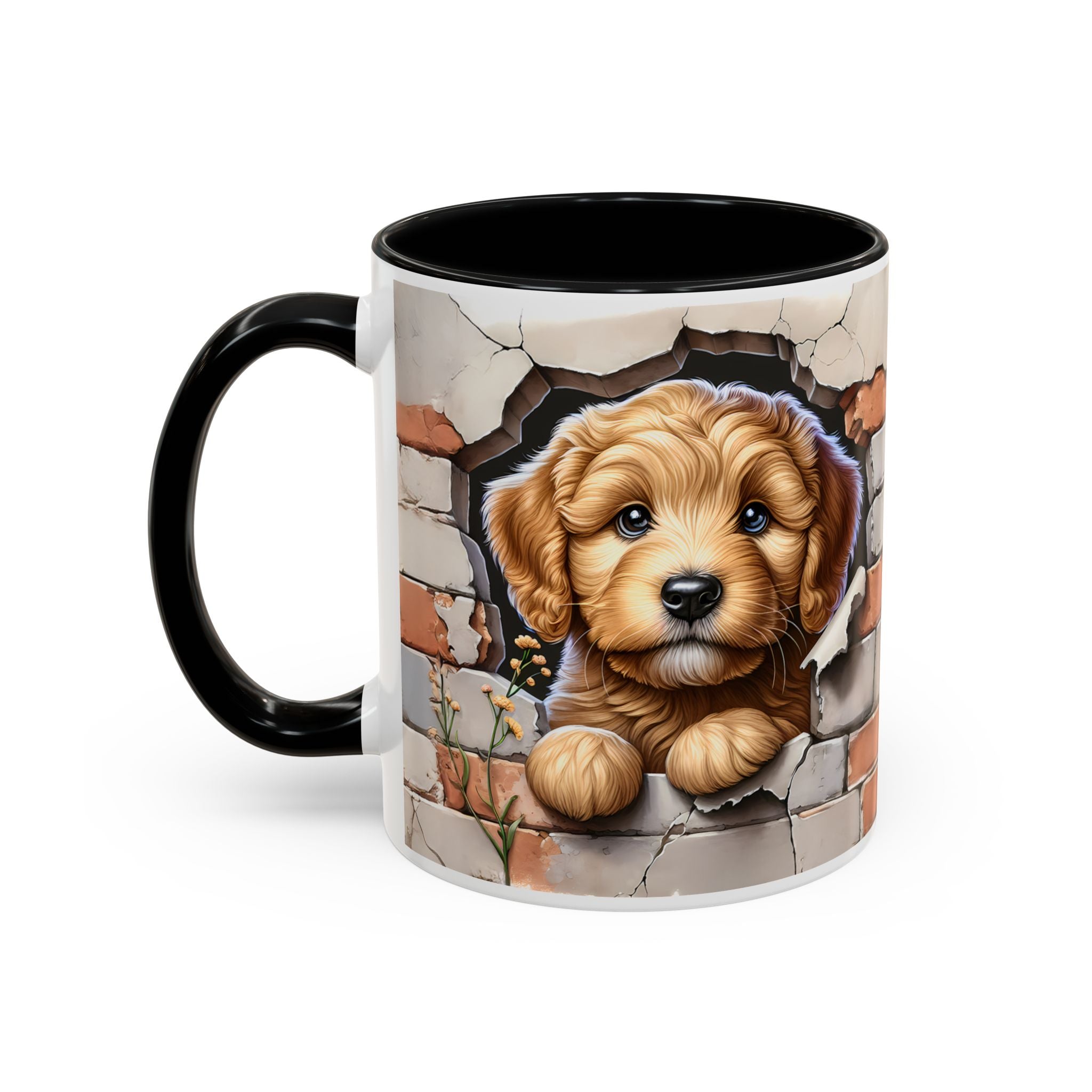 Cute Dog Accent Coffee Mug - Perfect Gift for Pet Lovers, Animal Lovers, Home Decor, Coffee Lovers, Unique Kitchenware