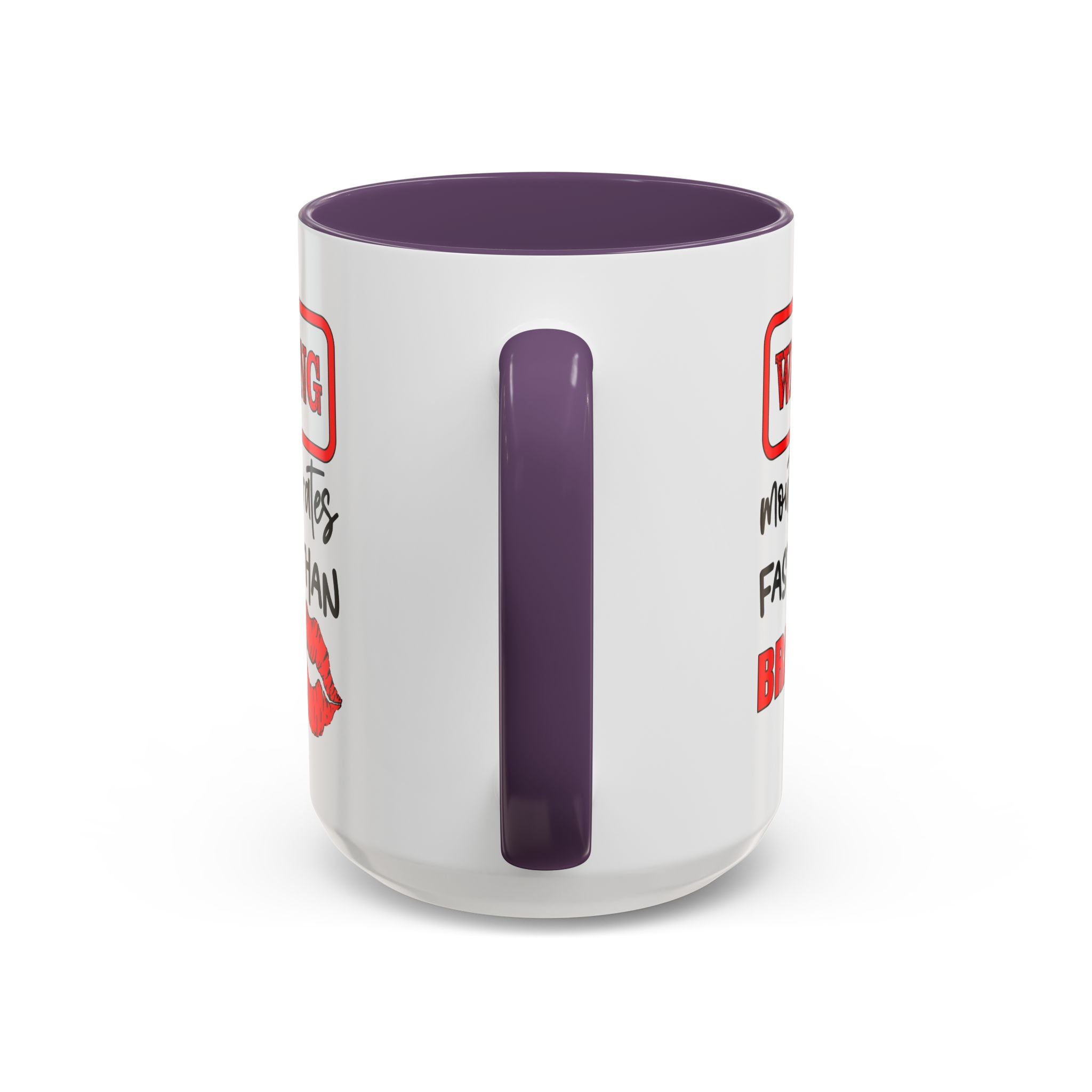 Funny Warning Coffee Mug - 'Mouth Operates Faster Than Brain' - Perfect for Coffee Lovers