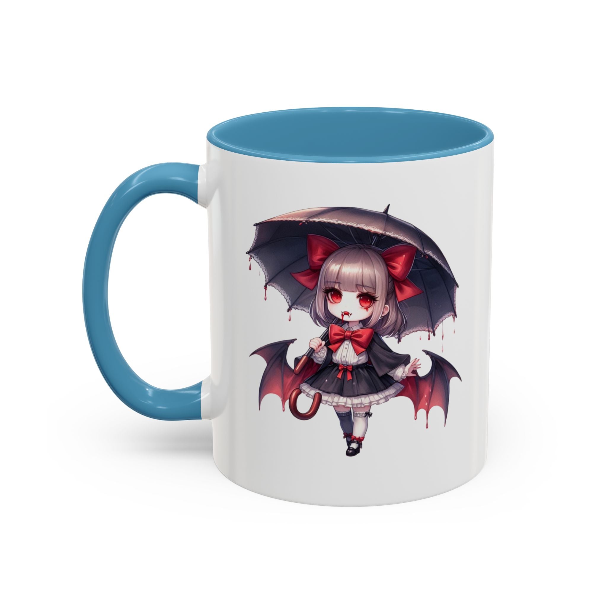 Gothic vampire girl  horror art Accent Coffee Mug (11, 15oz)
