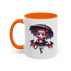Gothic vampire girl  horror art Accent Coffee Mug (11, 15oz)