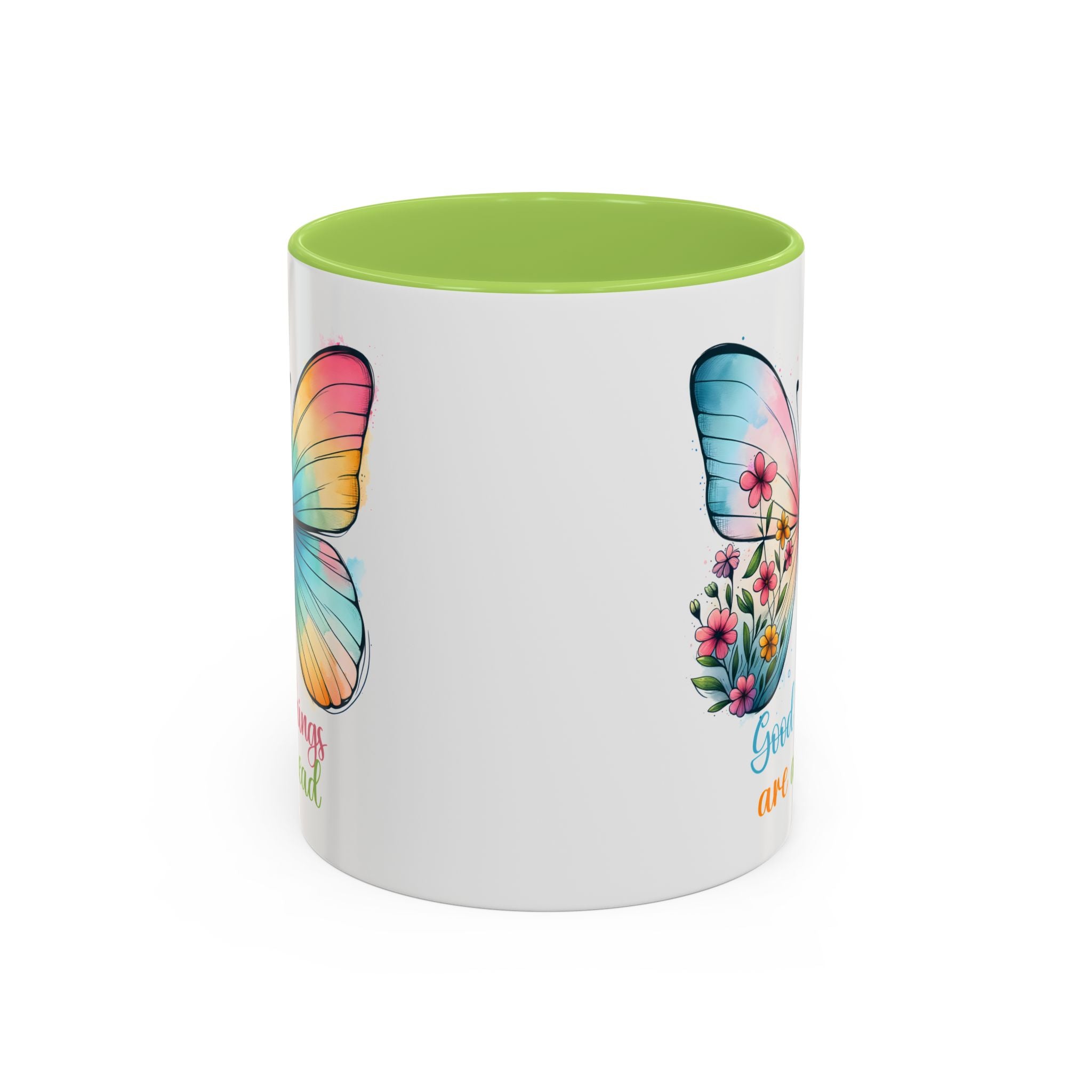 Inspirational Butterfly Coffee Mug positive vibe mental health