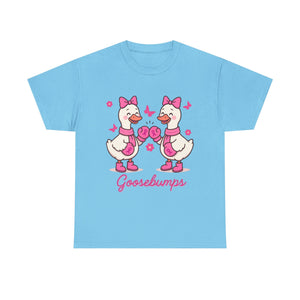 Cancer awareness Goosebumps Unisex Cotton Tee for Animal Lovers, Gift for Friends, Casual Wear,