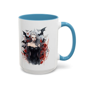 Gothic Coffee Mug, Dark Aesthetic Cup, Halloween Drinkware, Vampire Themed Gift, Horror Mug, Witchy Kitchen Decor