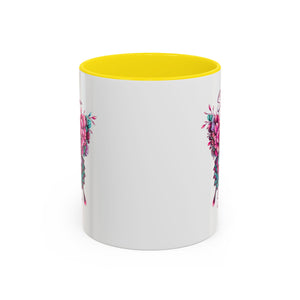 Stronger Than The Storm Accent Coffee Mug - Inspirational Butterfly Design