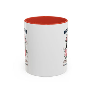 Dog Mom Coffee Mug - Life is Better with a Dog, Pet Lover Gift, Floral Paw Print Mug, Dog Mom Gift, Personalized Dog Mom Mug