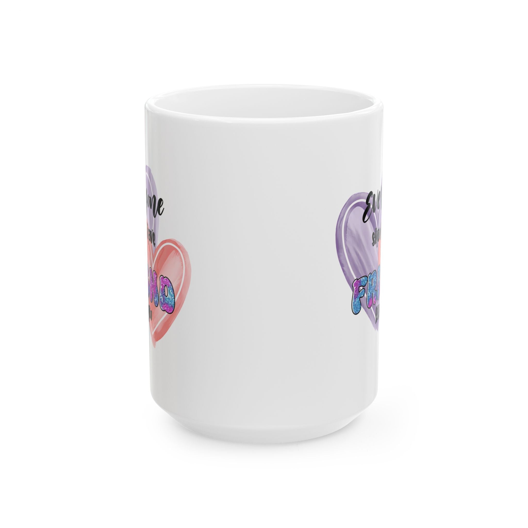 Heartfelt friends coffee  Mug - Perfect for Gifts, Cozy Mornings, Valentine's Day, & More, Unique Coffee Cup, Heart Design