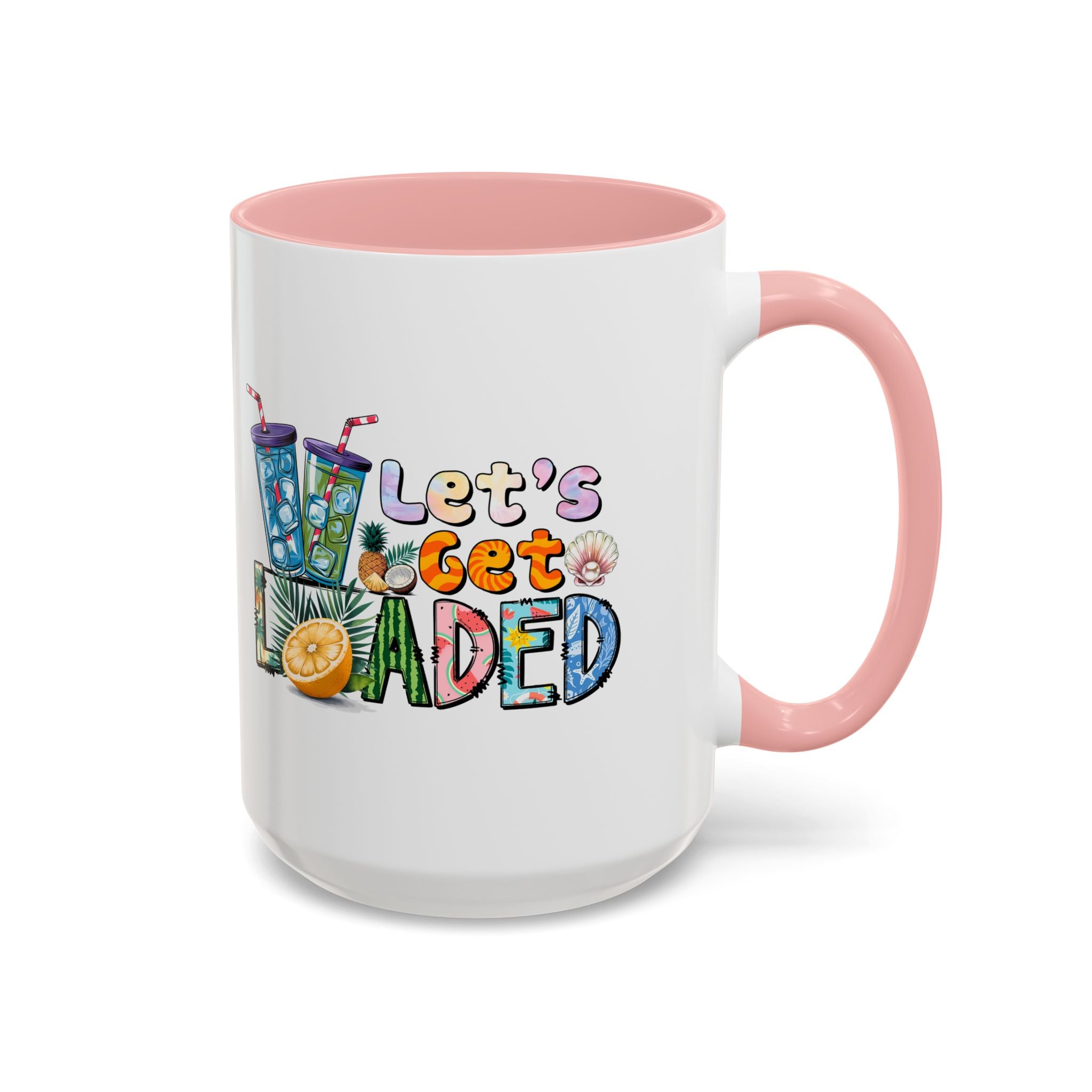 Colorful 'Let's Get Loaded' Coffee Mug - Fun Drinkware for Parties & Gatherings