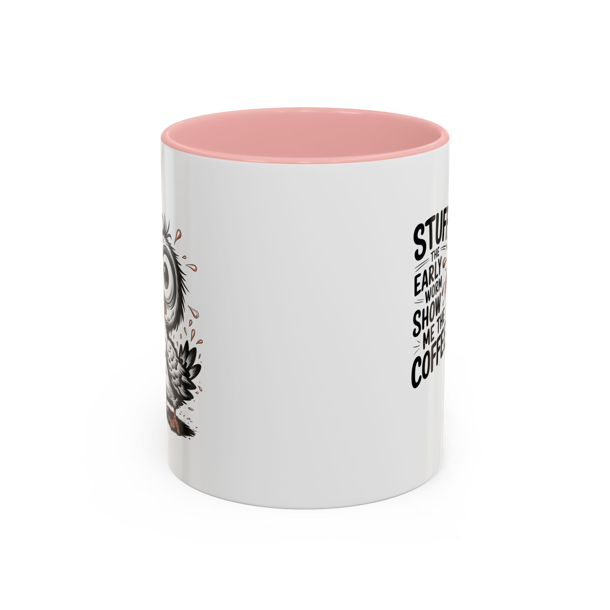 Quirky Coffee Mug with Owl Design | Gift for Coffee Lovers, Unique Office Mug, Fun Morning Coffee Cup, Bird-Themed Mug, Early Bird Gift