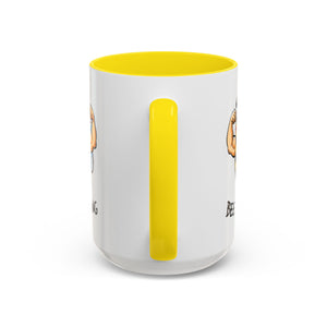 Bee Strong Accent Coffee Mug - Motivational Mug for Strength and mental health
