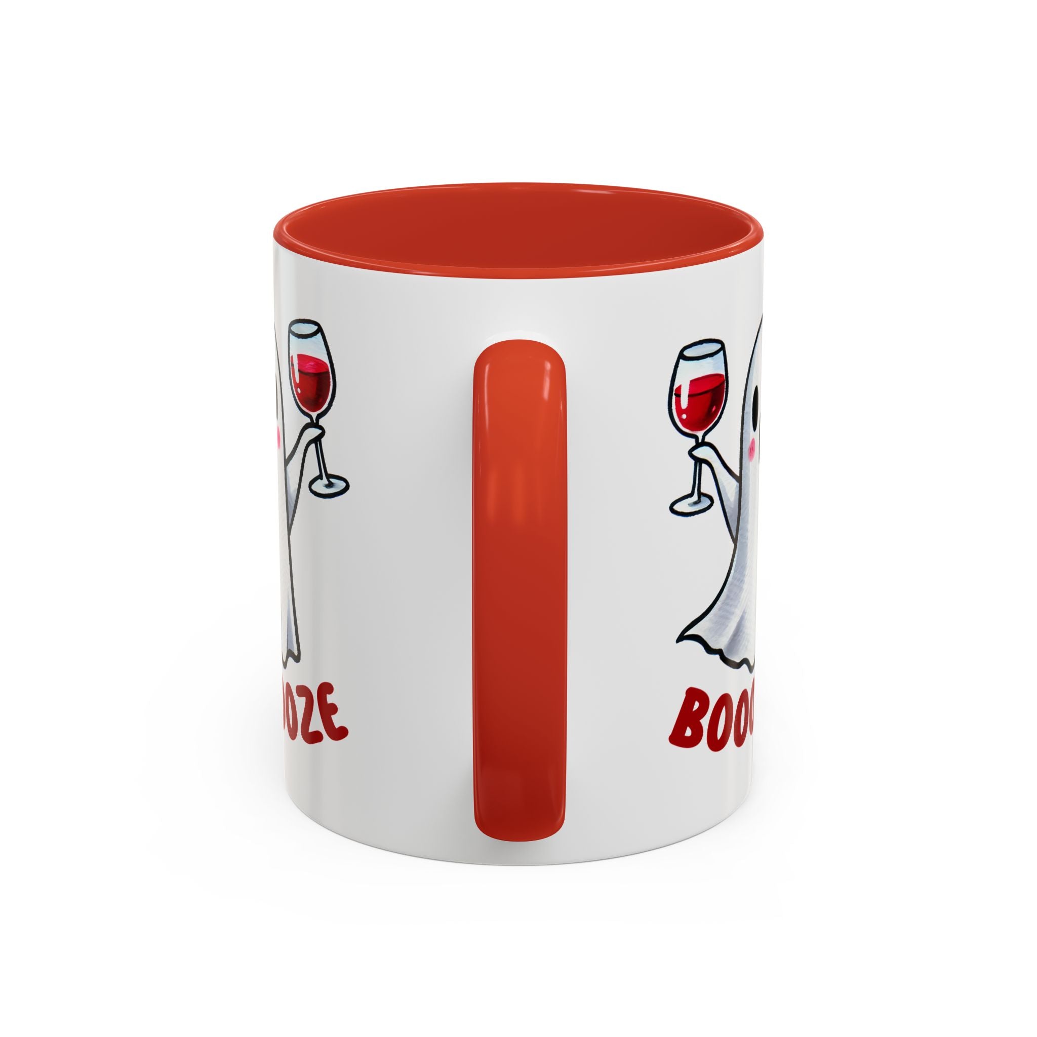 Boozy Ghost Accent Coffee Mug | Funny Halloween Tea Cup, Spooky Gift, Halloween Decor, Ghost Mug for Parties, Unique Drinkware