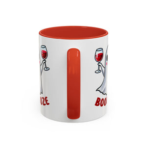 Boozy Ghost Accent Coffee Mug | Funny Halloween Tea Cup, Spooky Gift, Halloween Decor, Ghost Mug for Parties, Unique Drinkware