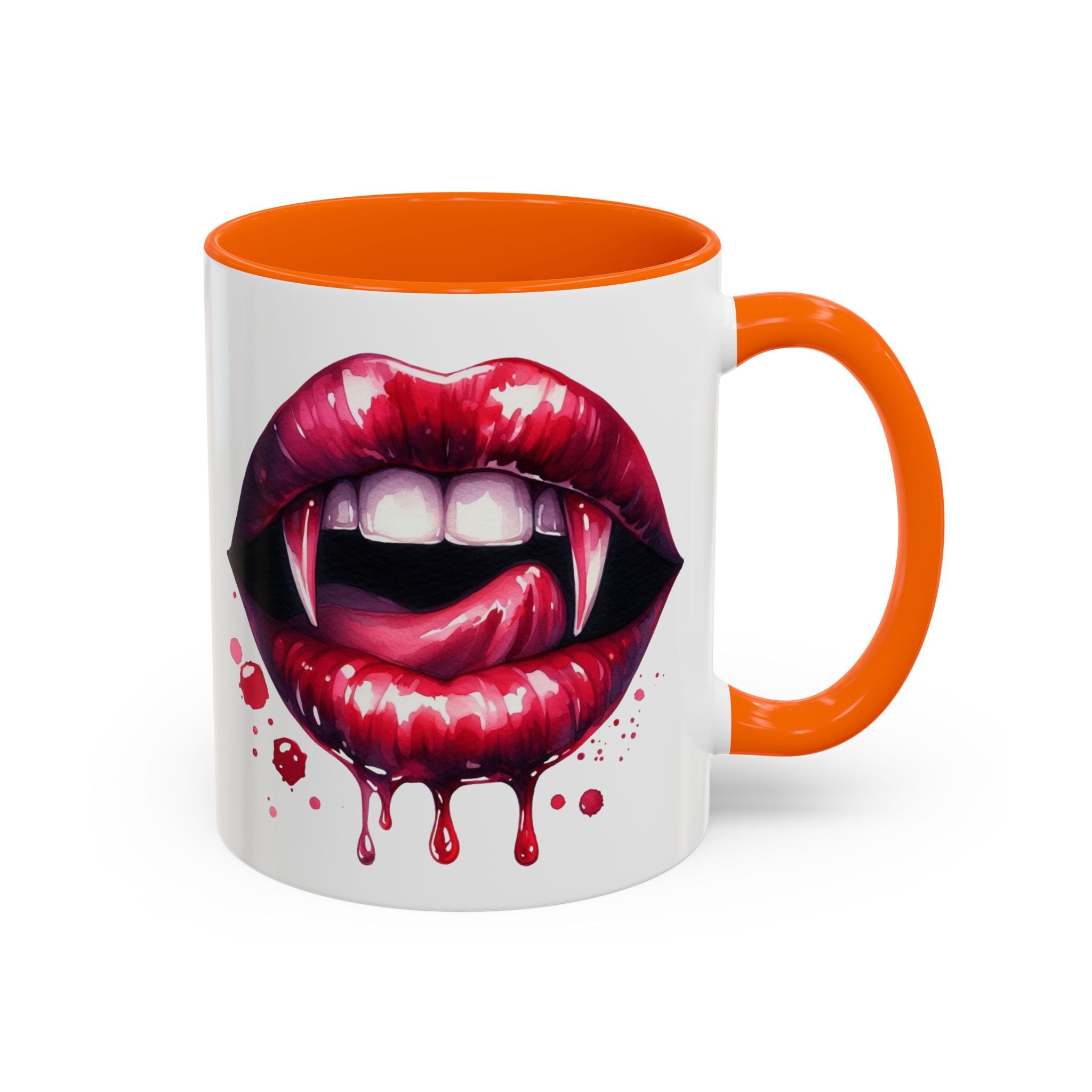 Gothic Vampire Teeth Coffee Mug – Perfect for Halloween, Spooky Occasions, Gift for Horror Lovers, Unique Accent Cup