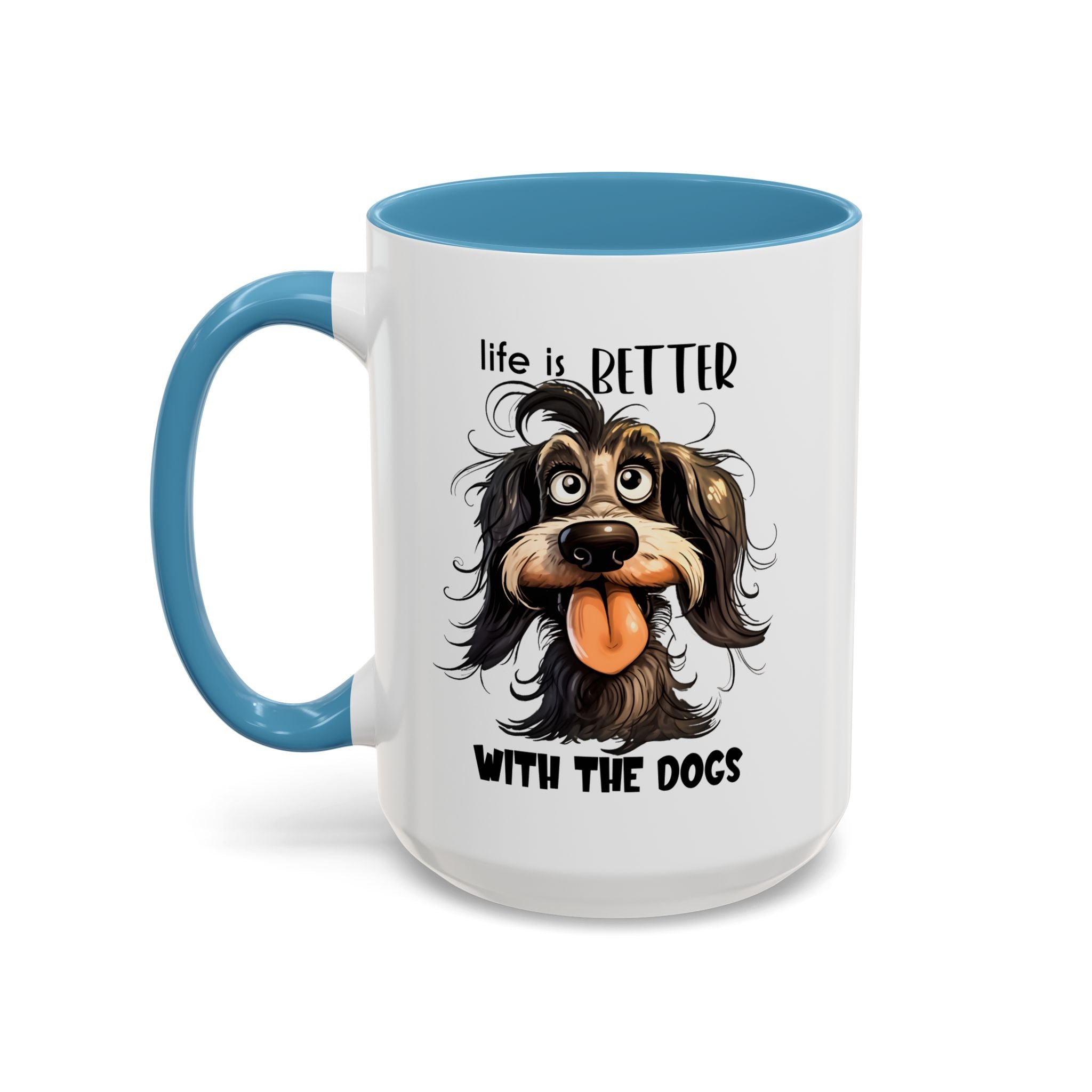 Life is Better with Dogs Coffee Mug - Cute Dog Lover Gift, Animal Themed Mug, Pet Owner Present, Fun Coffee Cup, Gift for Him/Her
