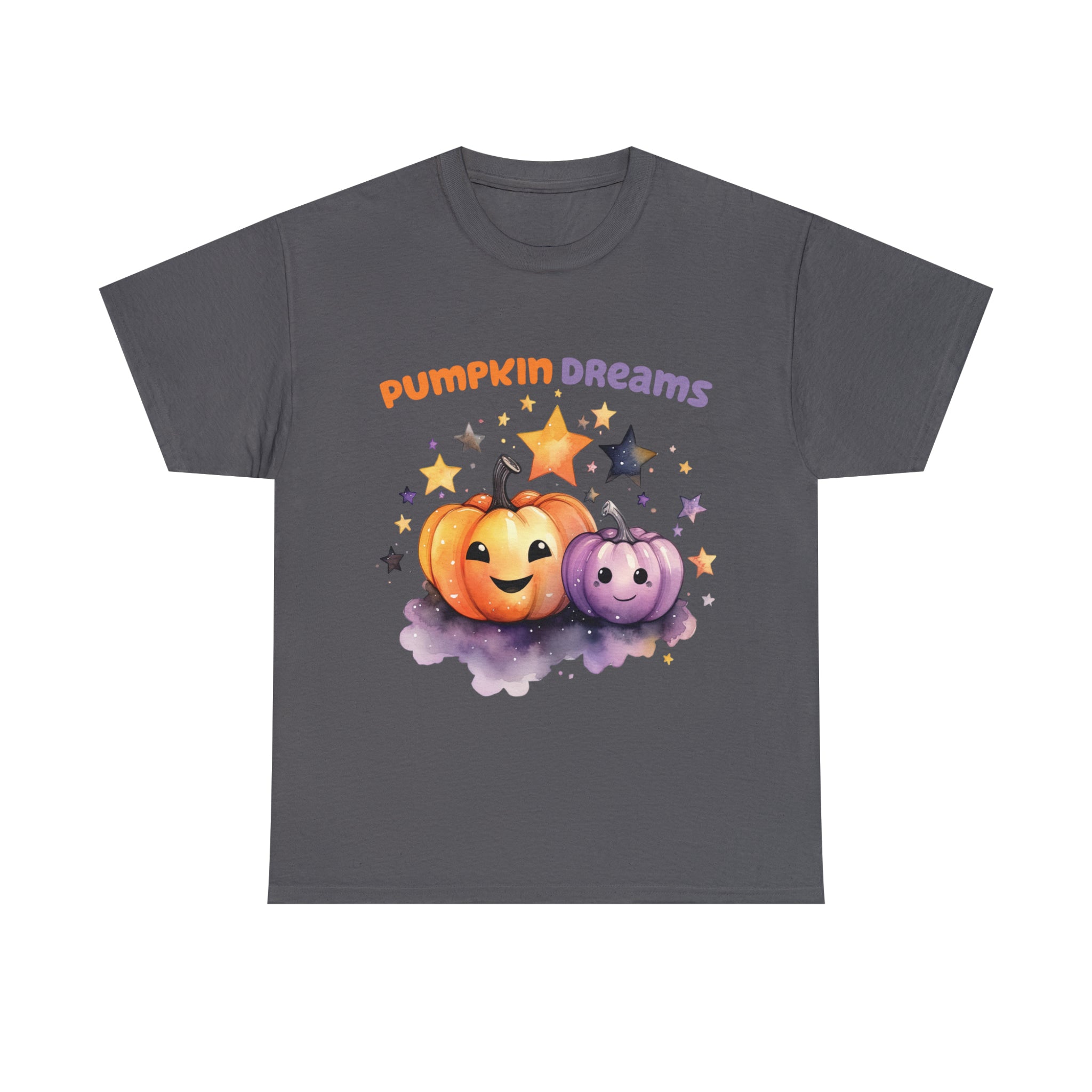 Halloween t shirt pumpkin dreams pastel colors gift for whole family fall fun stocking stuffer Unisex Heavy Cotton Tee