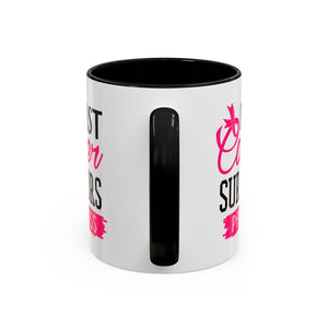 Breast Cancer Survivors Coffee Mug, Inspirational Cancer Gift, Supportive Awareness Mug, Gift for Survivors, Encouraging Morning Coffee