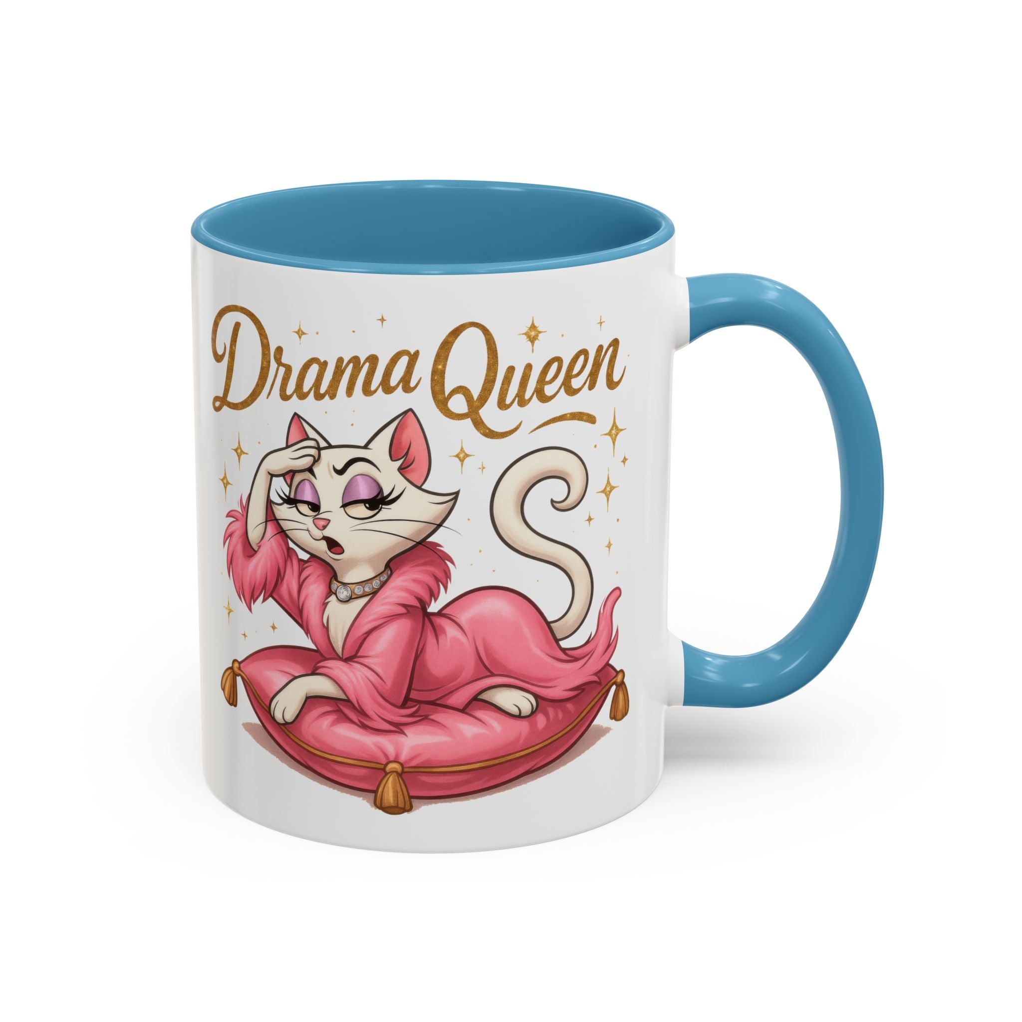 Drama Queen Coffee Mug - Fun Gift for Cat Lovers, Unique Mug for Tea or Coffee, Perfect for Birthdays, Mother's Day & Housewarming
