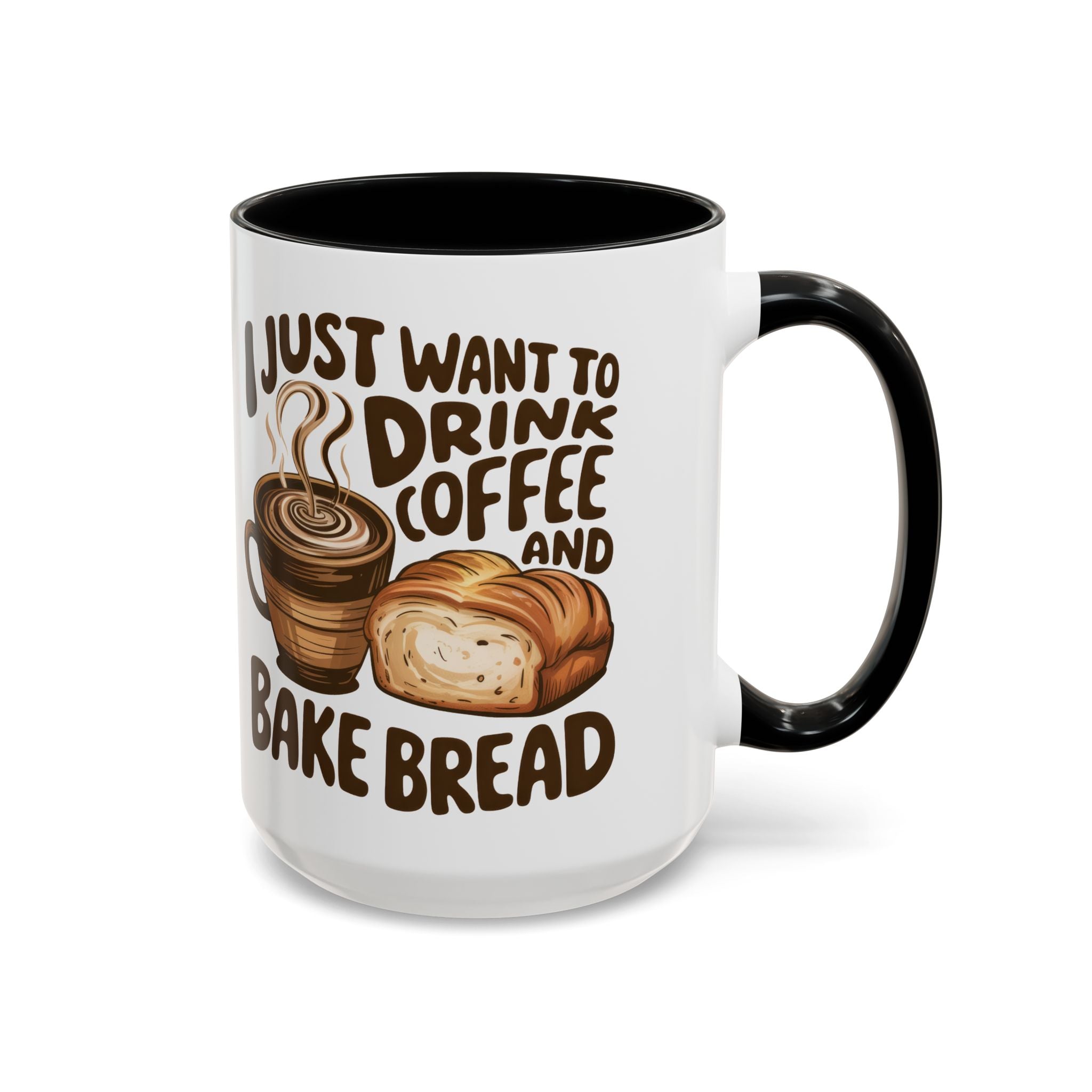 Cute Coffee & Bread Mug - Ideal for Baking Enthusiasts kitchen fun cozy