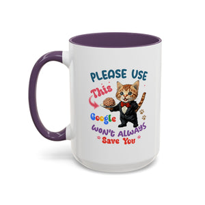fancy sarcasm Cat Coffee Mug, Funny Cat Mug, Gifts for Cat Lovers, Unique Coffee Cup,