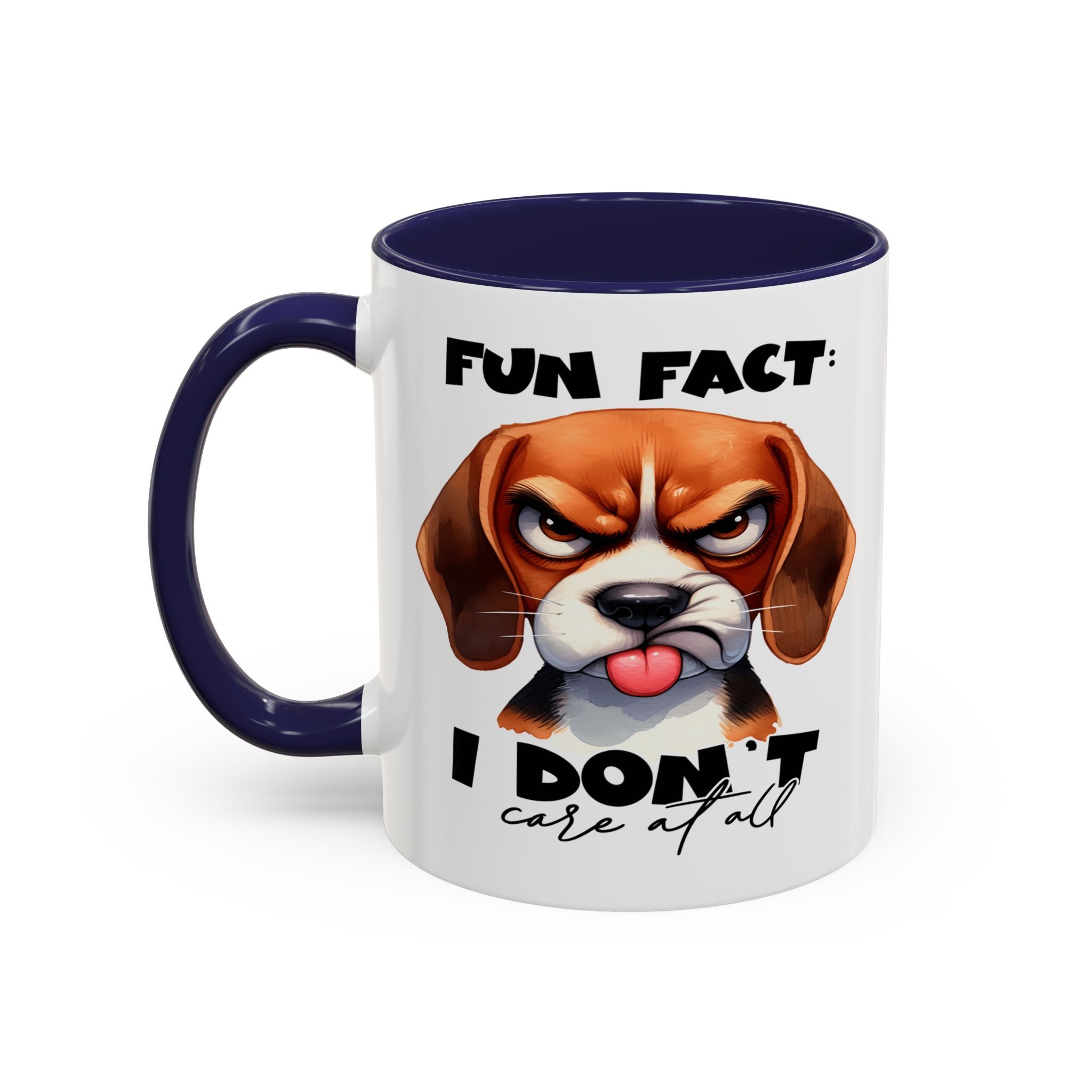 Funny Dog Accent Coffee Mug - Beagle Lover Gift, Pet Owner Present, Unique Animal Mug, Quirky Home Decor, Fun Fact Design