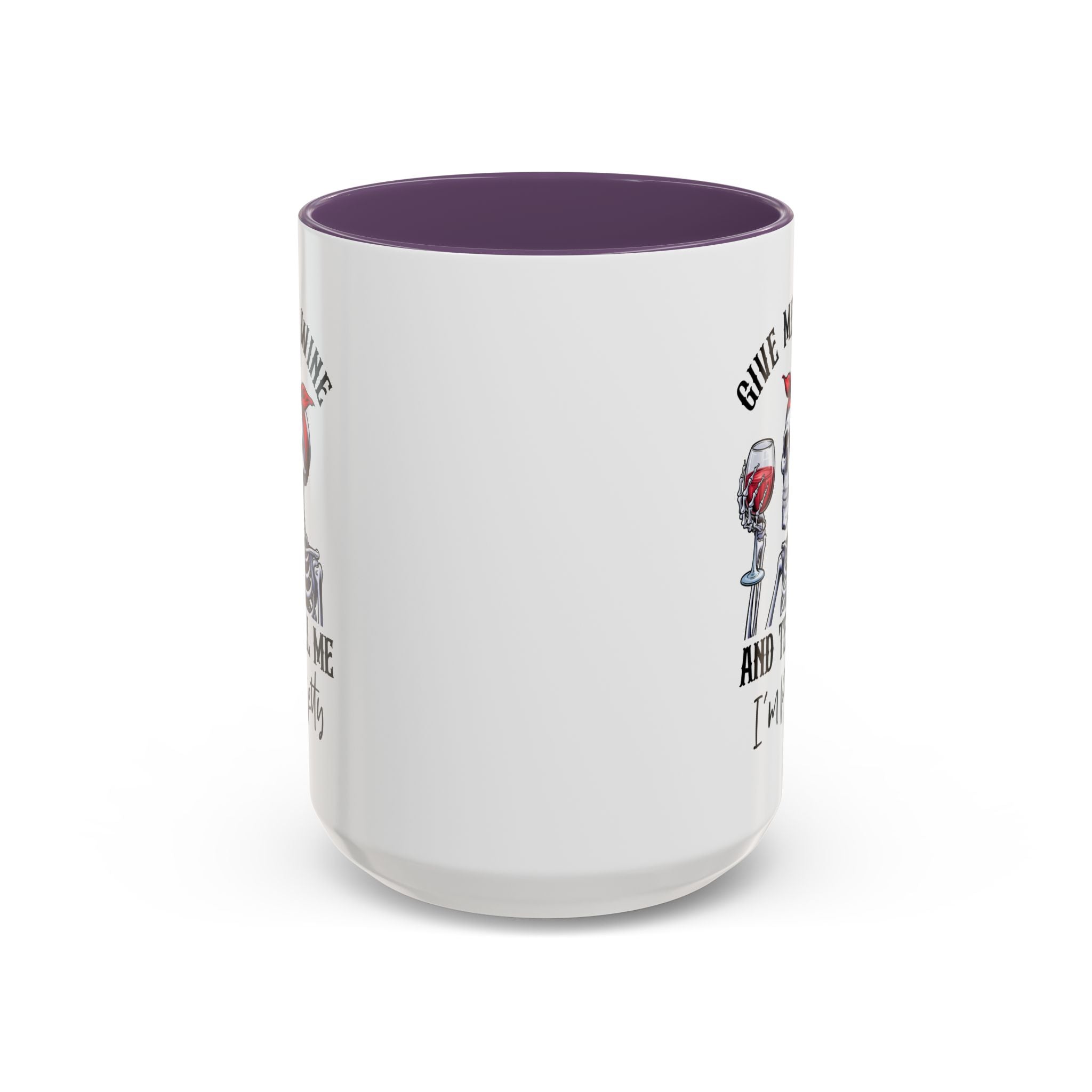 Skeleton Wine Coffee Mug, Funny Gift for Wine Lovers, Halloween Decor, Office Coffee Cup, Unique Skeleton Mug
