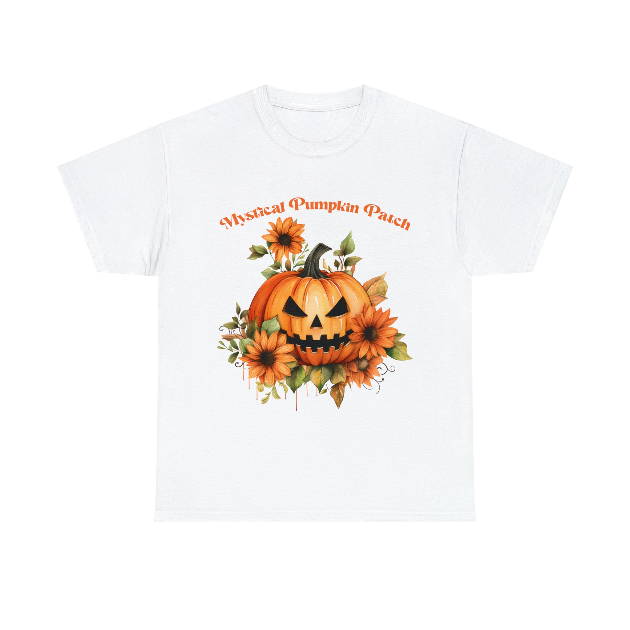 Halloween unisex t shirt mystical pumkin patch fall fun stocking stuffer Unisex Heavy Cotton Tee