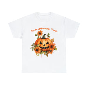 Halloween unisex t shirt mystical pumkin patch fall fun stocking stuffer Unisex Heavy Cotton Tee