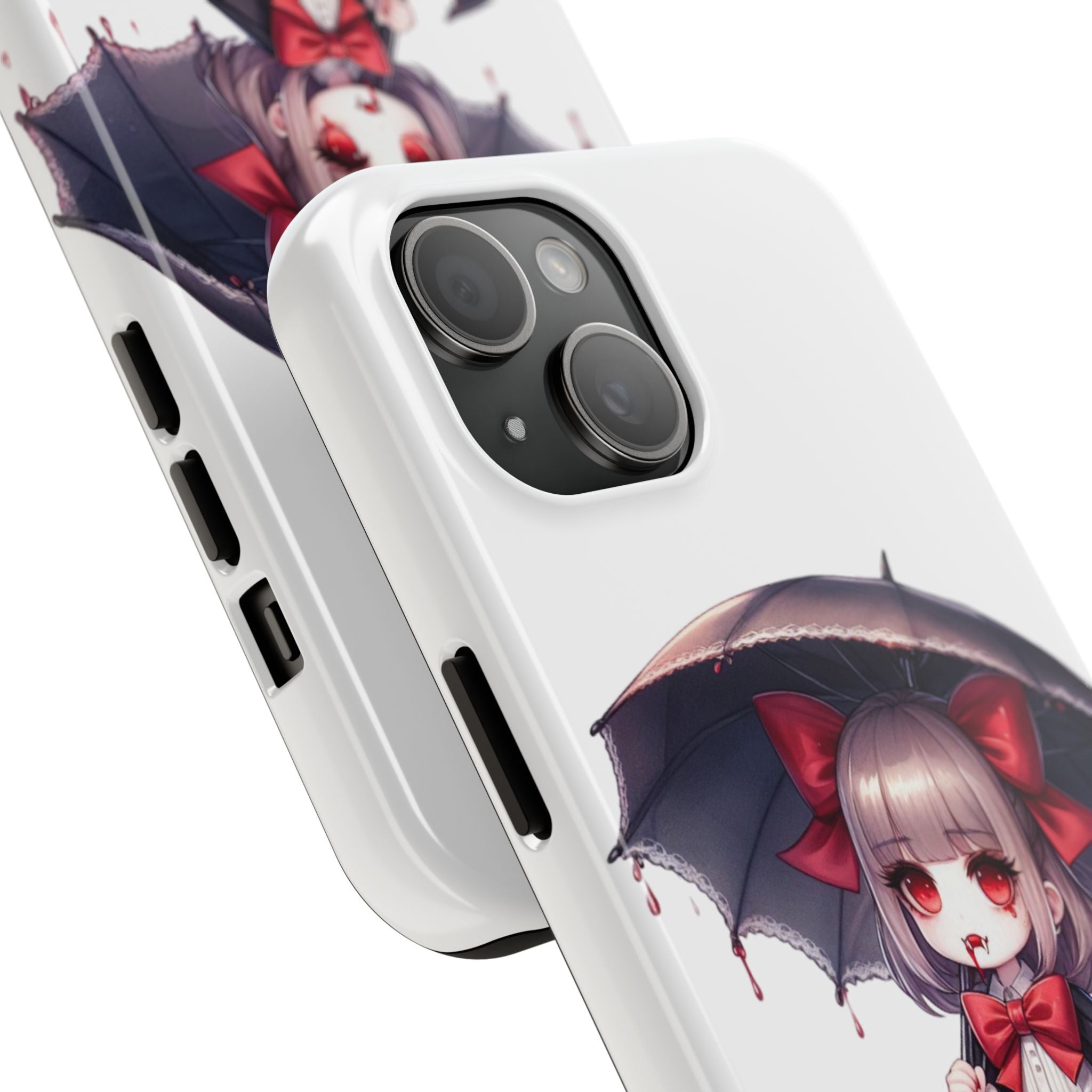 vampire girl horror art Tough Phone Cases