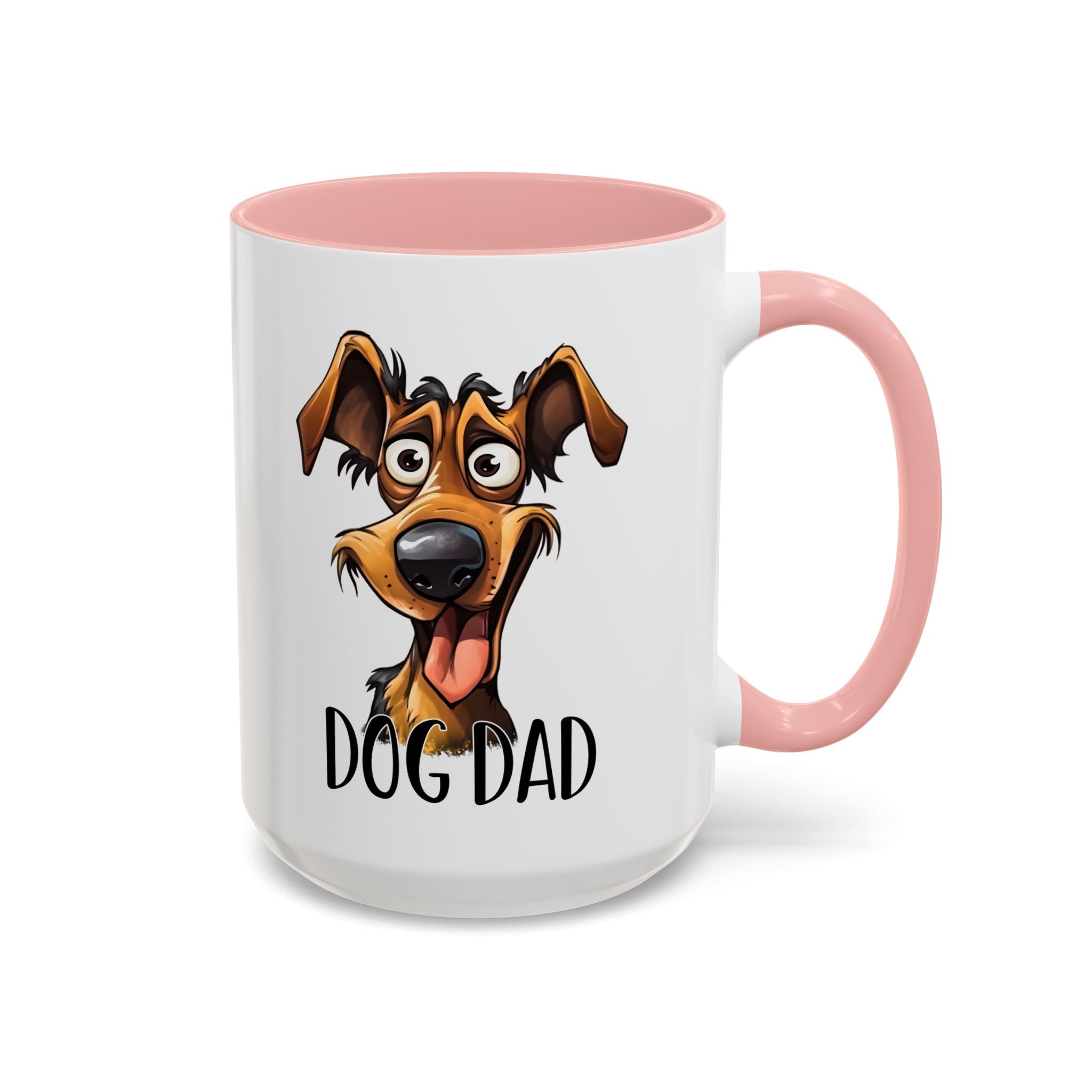 Dog Dad Accent Coffee Mug - Fun Gift for Dog Lovers, Pet Fathers, Father's Day, Birthday, Coffee Lovers
