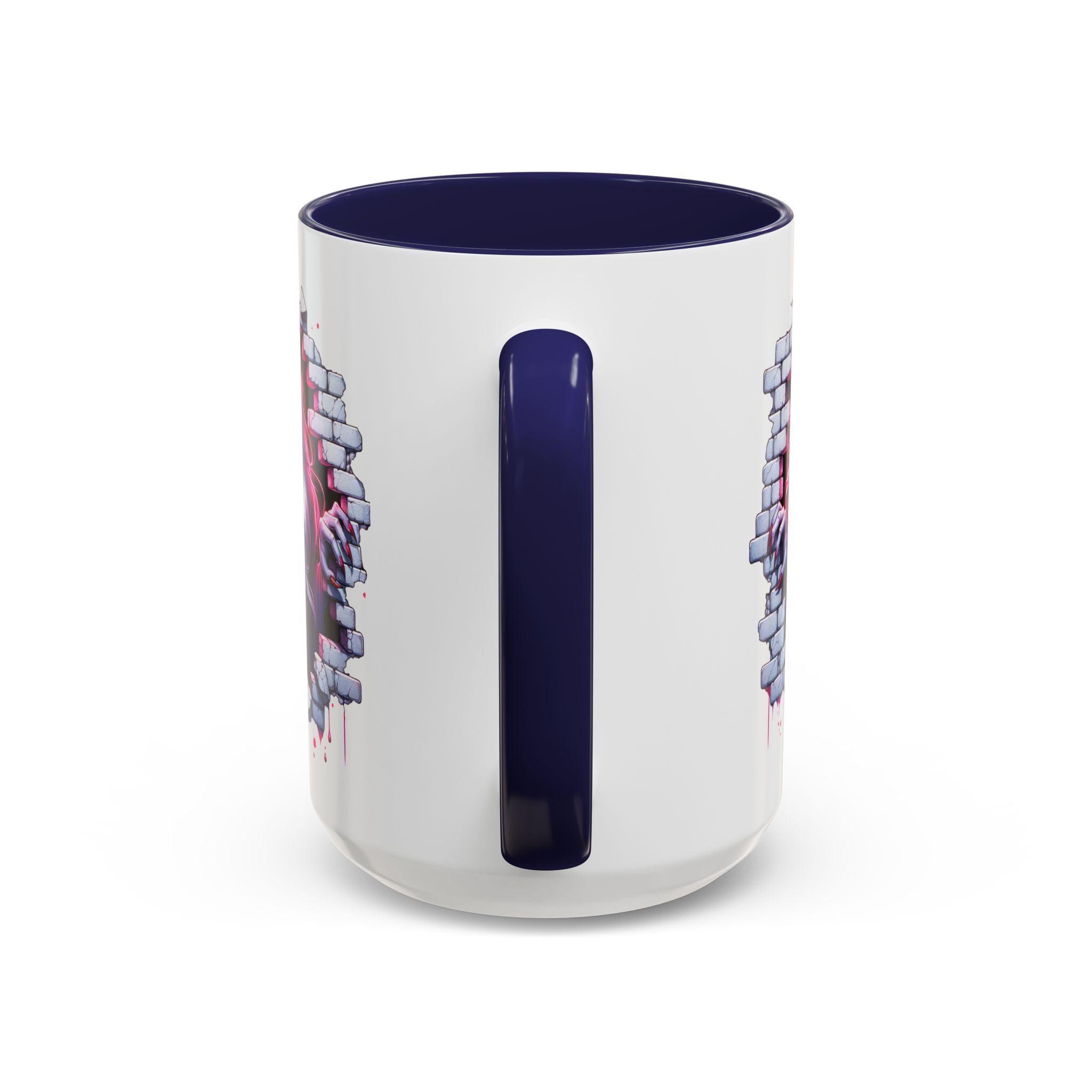 Vampire Wall Art Coffee Mug - Gothic,  Perfect Gift for Halloween, Unique Art Mug, Monster Mug, Fantasy Drinkware