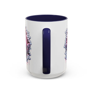 Vampire Wall Art Coffee Mug - Gothic,  Perfect Gift for Halloween, Unique Art Mug, Monster Mug, Fantasy Drinkware