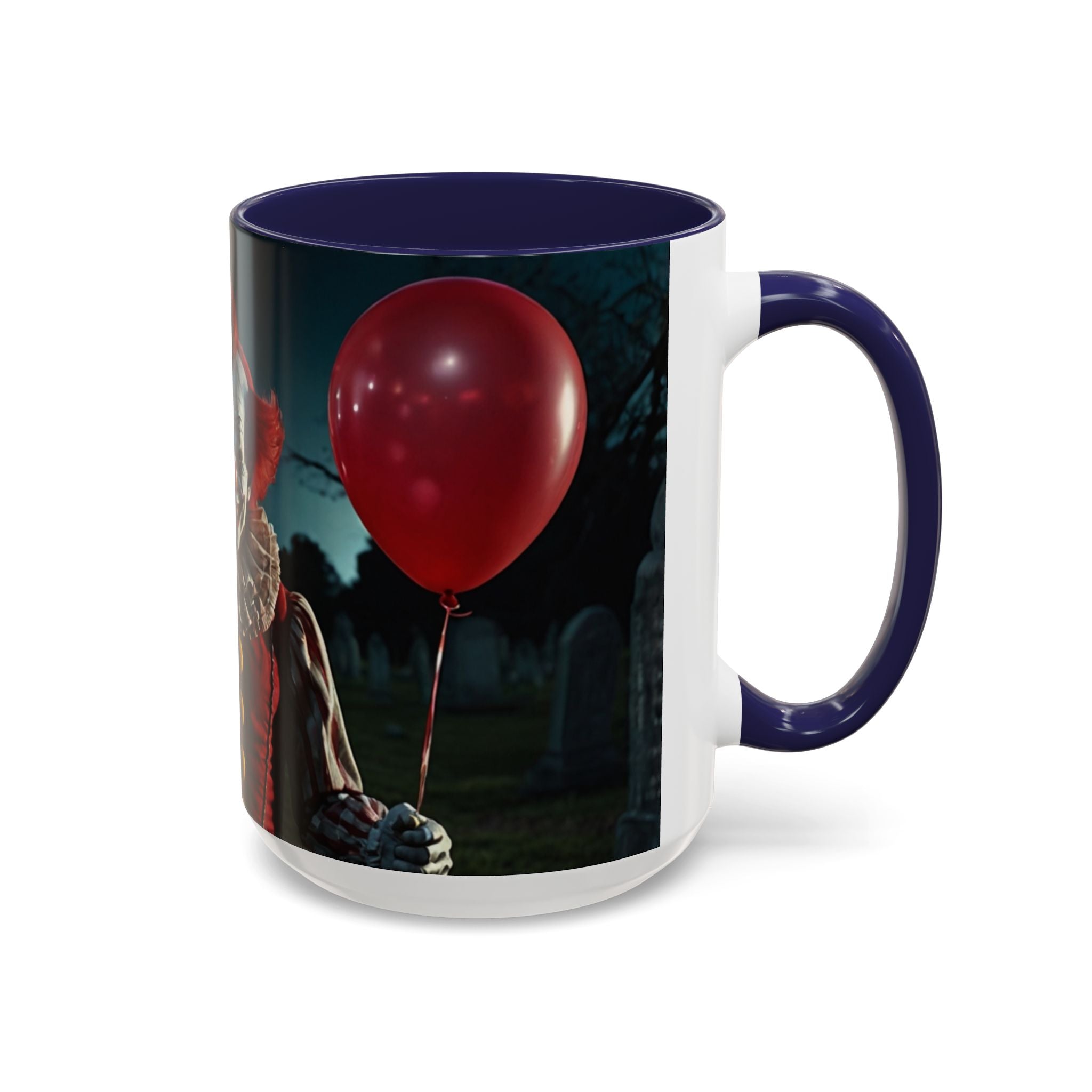 Creepy Clown Coffee Mug - Perfect for Halloween or Horror Fans art