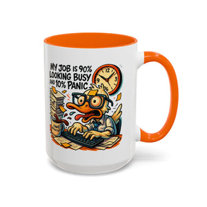 Funny Office Duck Coffee Mug | Perfect Gift for Office Workers, Desk Jokes, Humor, Funny Barista Mug, Creative Gift Idea