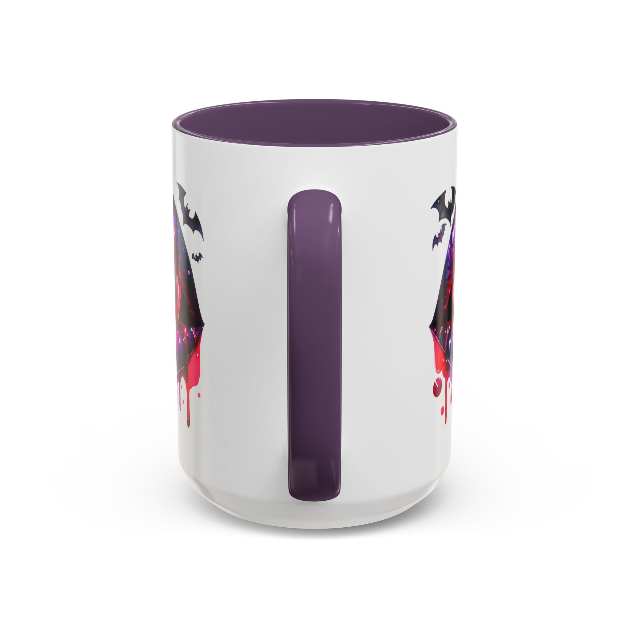 Gothic Vampire Coffee Mug, Halloween Mug, Dark Aesthetic, bats, Spooky Home Decor, Unique Coffee Cup