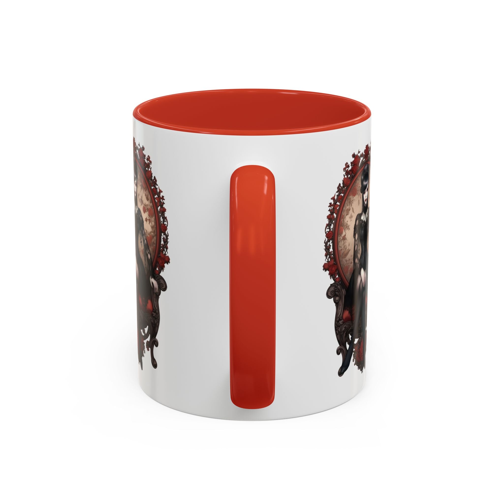 Gothic Elegance Coffee Mug - Unique Black Accent Mug for Witchy Vibes, Perfect Gift for Halloween, Goth Decor, Coffee Lovers, & Spooky
