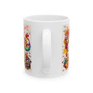 funny Chicken Humor coffee Mug - Fun Gift for Coffee Lovers, Kitchen Decor, Chickens, Quirky Design, Birthday Gift