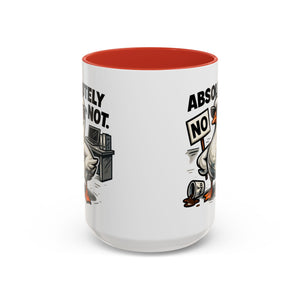 Sassy Coffee Mug, Humorous Gift for Geese Lovers, Fun Office Desk Decor, Funny Animal Cup, Quirky Kitchenware
