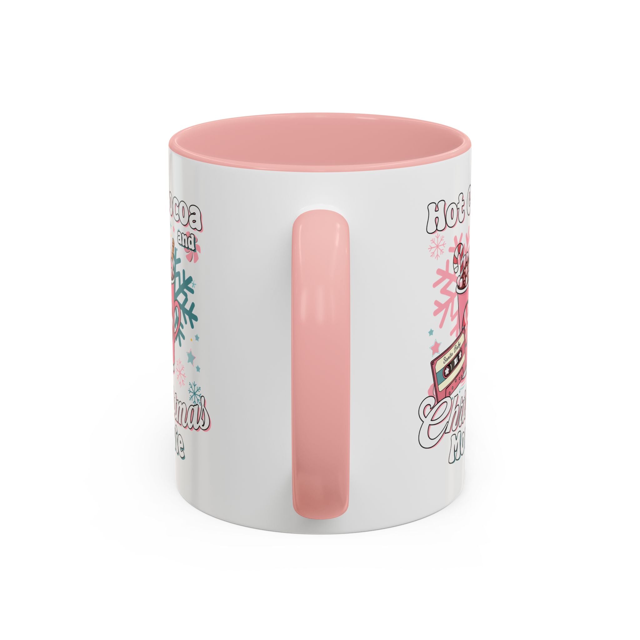 Hot Cocoa & Christmas Movie Mug, Cozy Holiday Cup, Winter Gift, Festive Beverage Container, Cute Coffee Mug