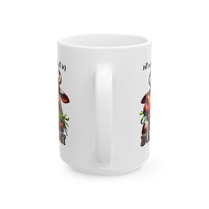 Funny Cow coffee Mug - Not My Bull, Unique Gift for Animal Lovers, Coffee Cup for Birthdays, Housewarming, Farmhouse Kitchen Decor