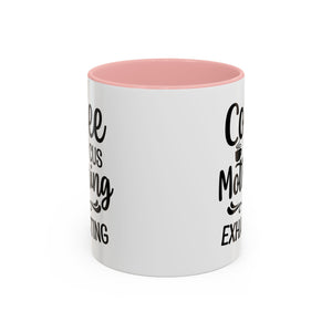 Exhausting Motherhood Coffee Mug, Funny Gift for Moms, Cute Java Cup, Coffee Lover's Mug, Parent Humor, Unique Kitchen Decor