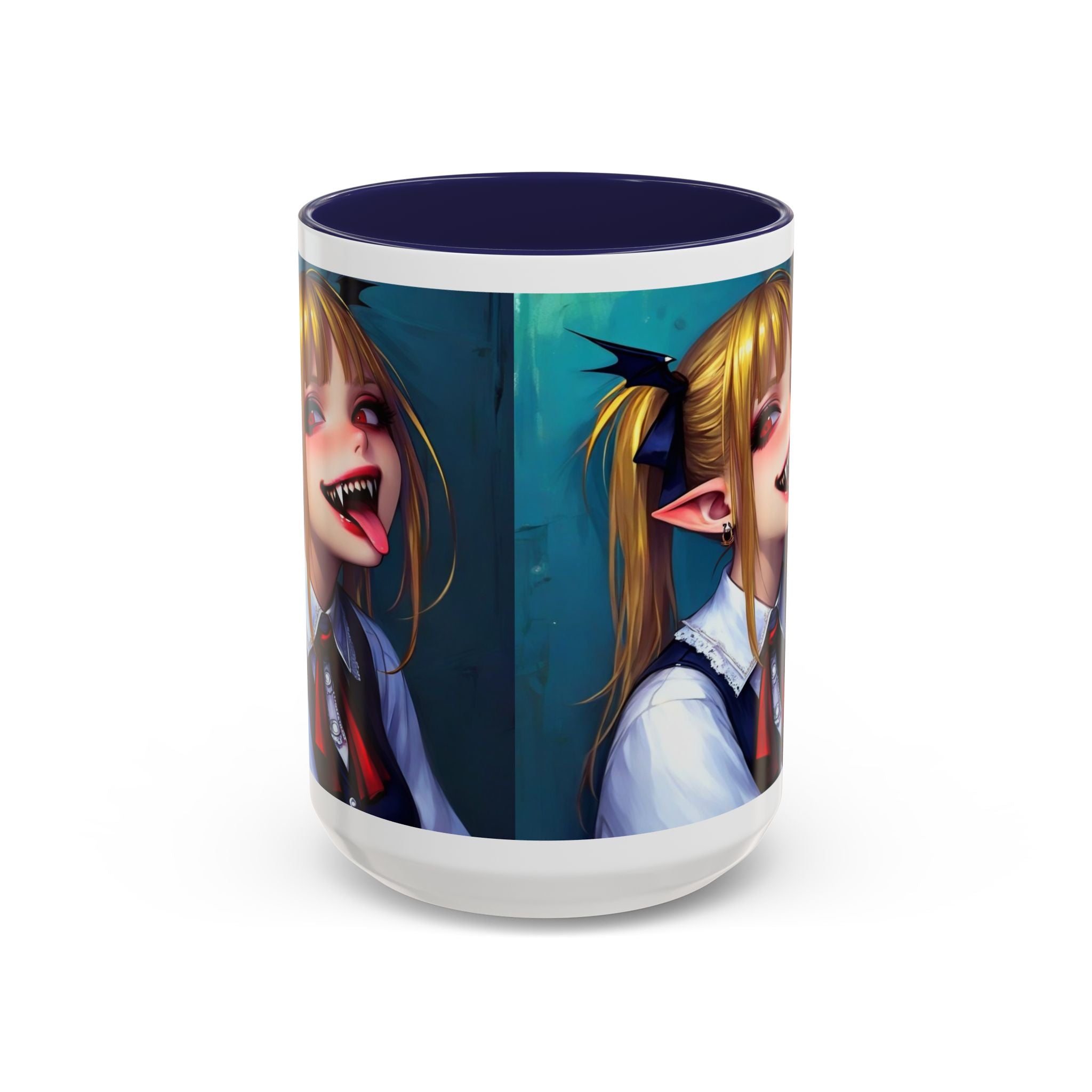 goth vampire girl Gothic Anime Coffee Mug with Edgy Design horror art
