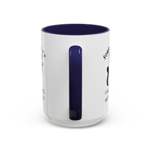 Funny cat Sorry I can't I have plans with my cat  Accent Coffee Mug (11, 15oz) by mrdragonsfire