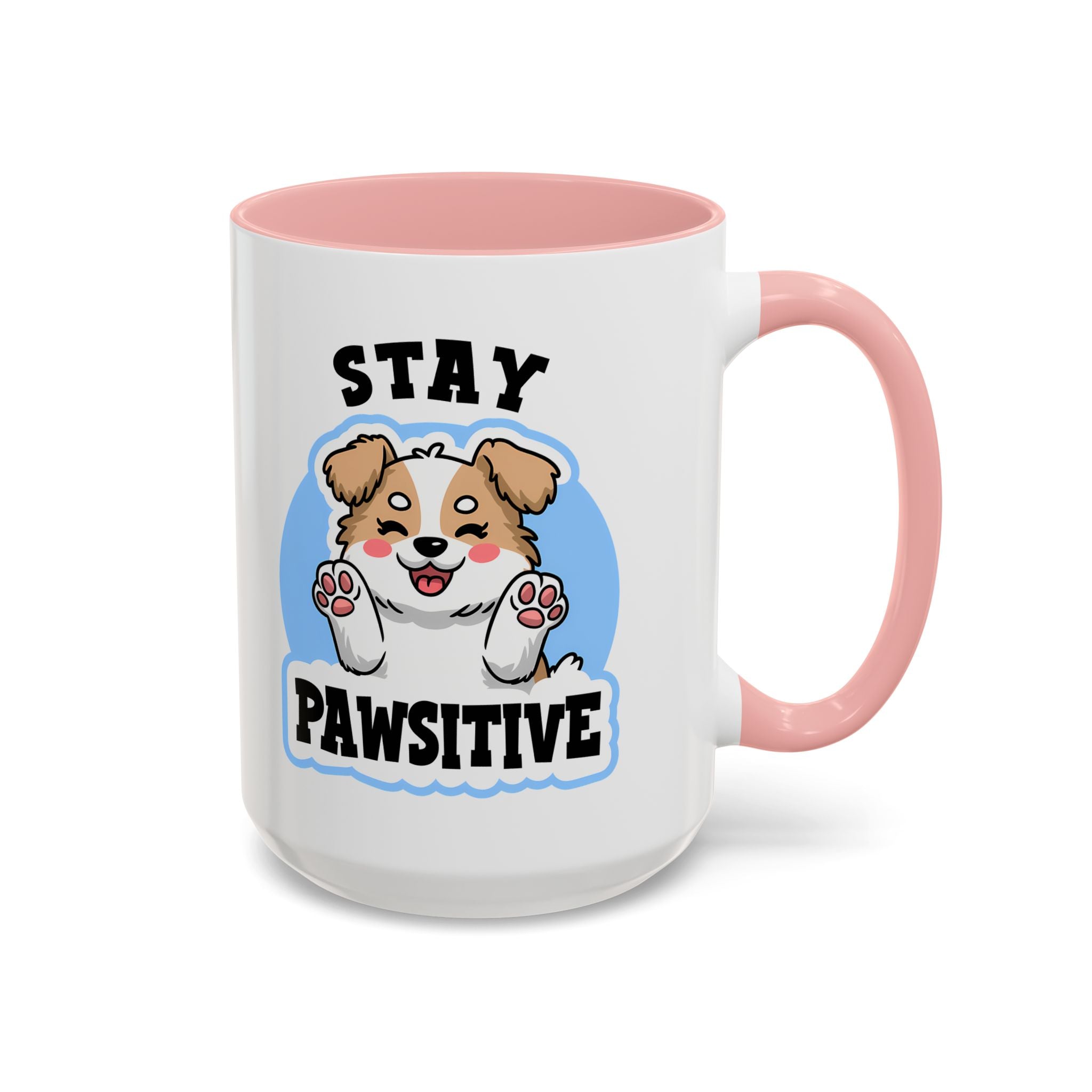 Cute Stay Pawsitive Coffee Mug - Perfect Gift for Dog Lovers mental health