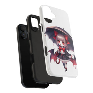 vampire girl horror art Tough Phone Cases
